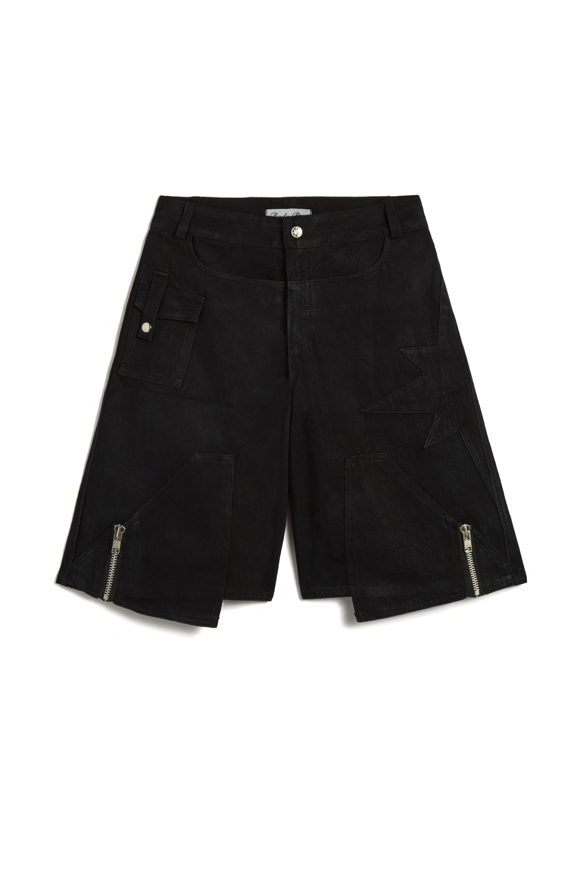 Black On Black Wax Denim Jorts – Bada Pier
