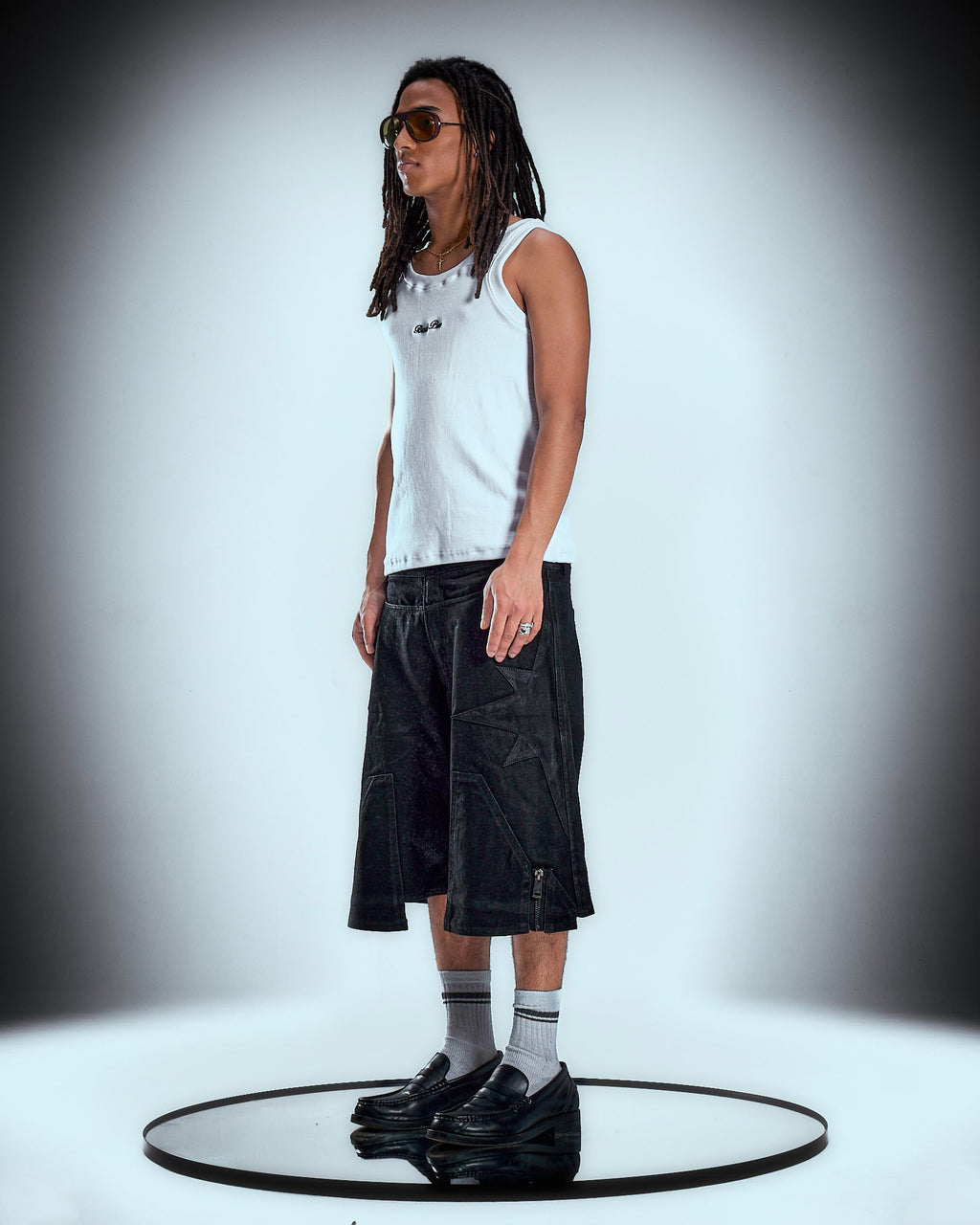 Black On Black Wax Denim Jorts