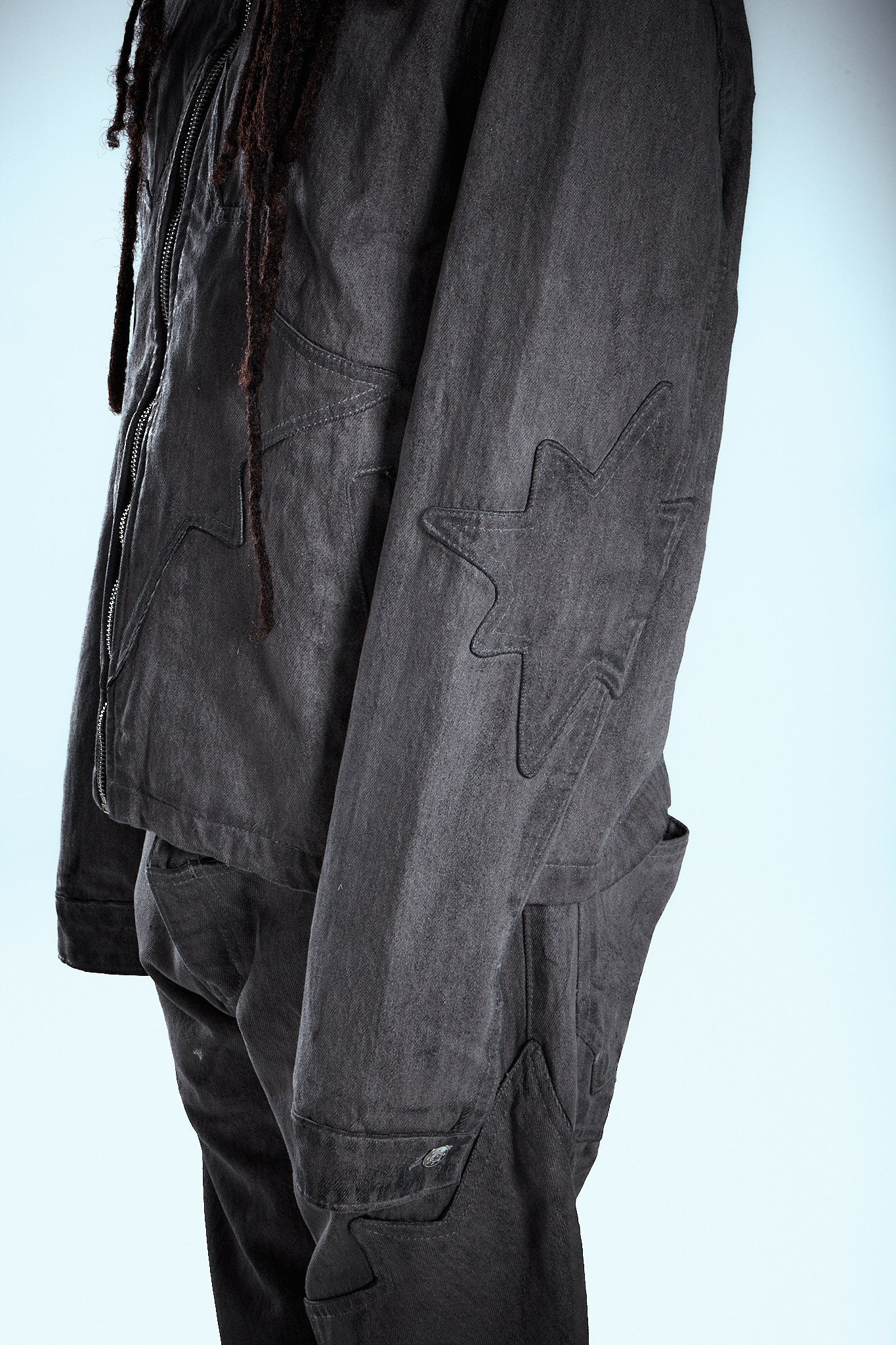 Wolf Grey Wax Denim Jacket