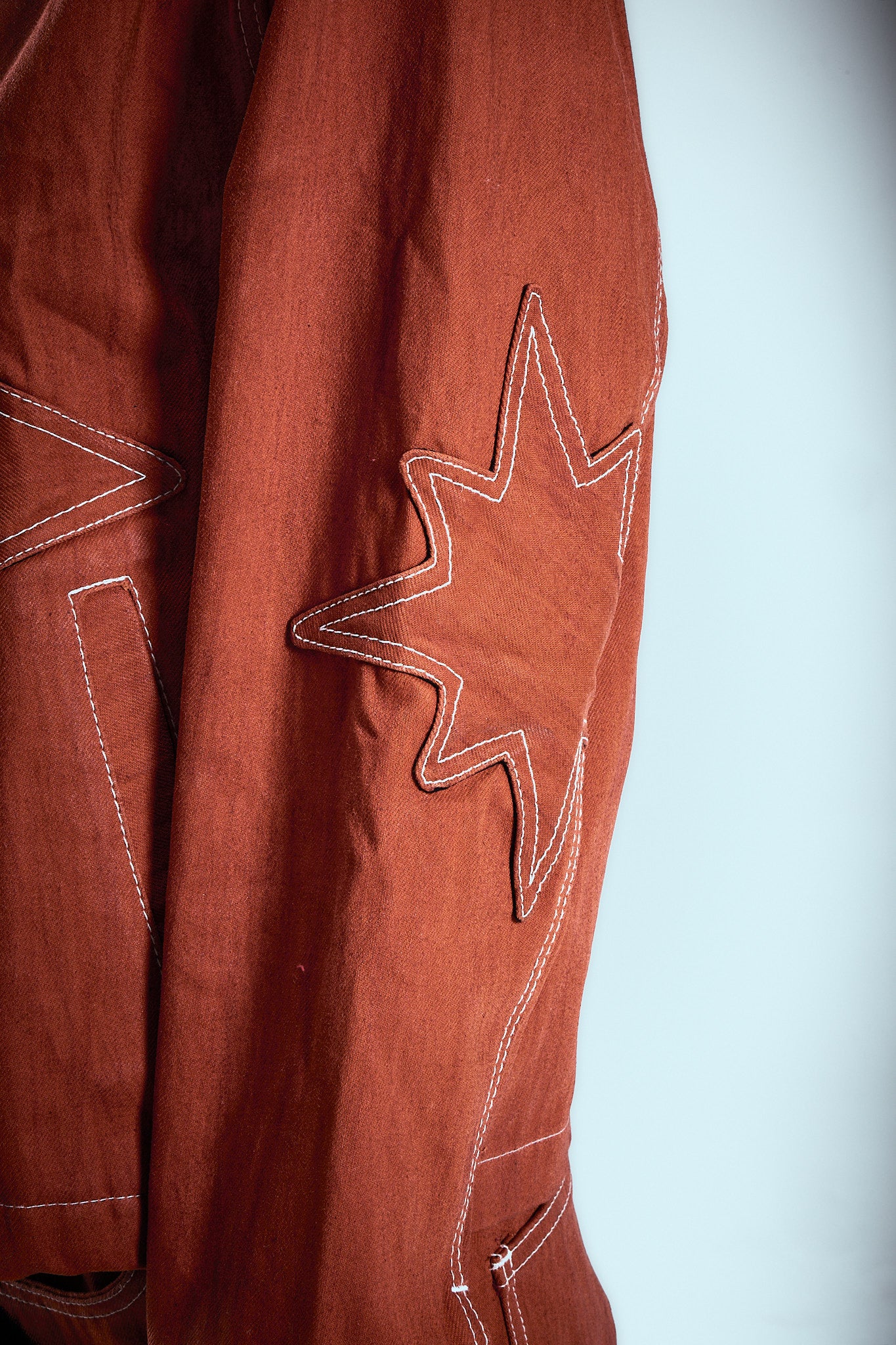 "Burnt "Orange Wax Demin Jacket