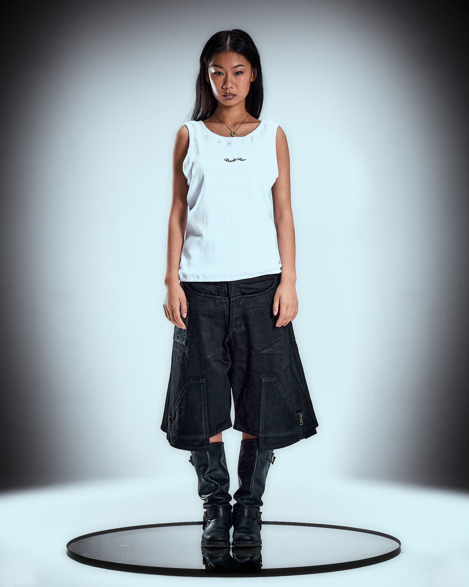 Black On Black Wax Denim Jorts