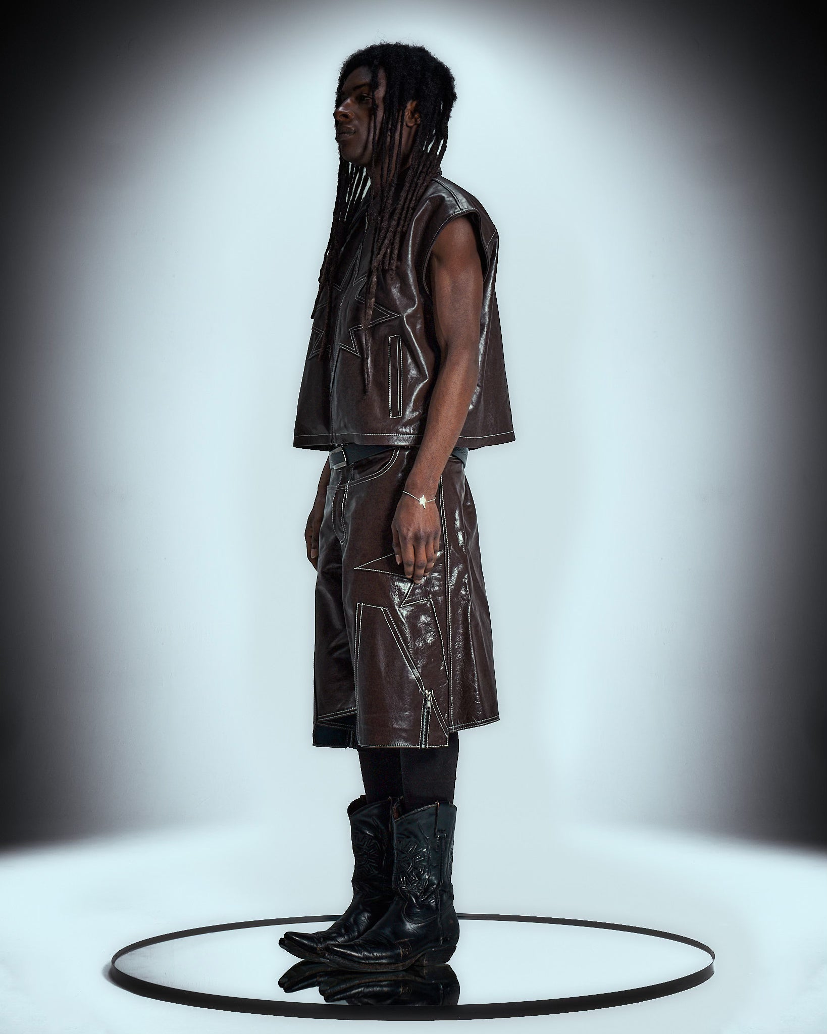 Exclusive Brown Leather Star Set