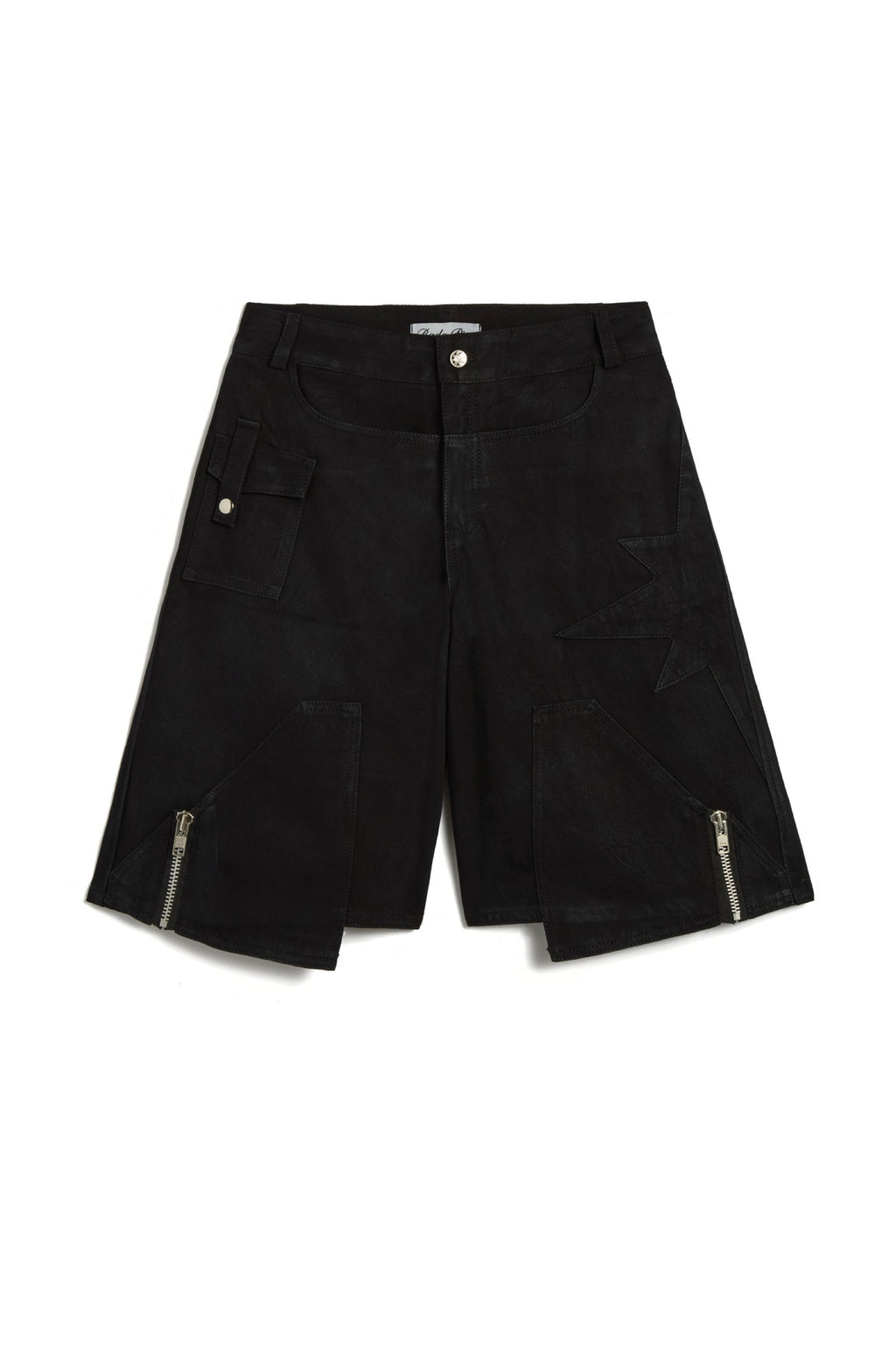 Black On Black Wax Denim Jorts