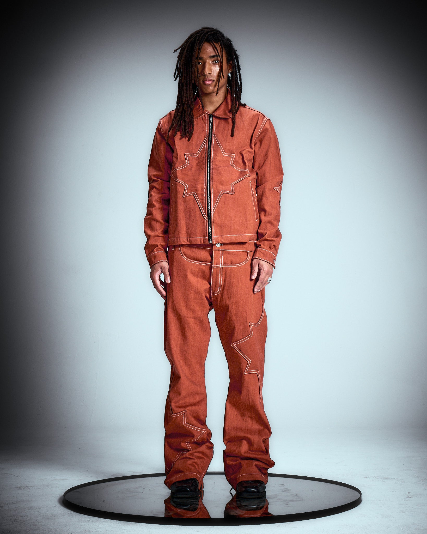 "Burnt "Orange Wax Demin Set